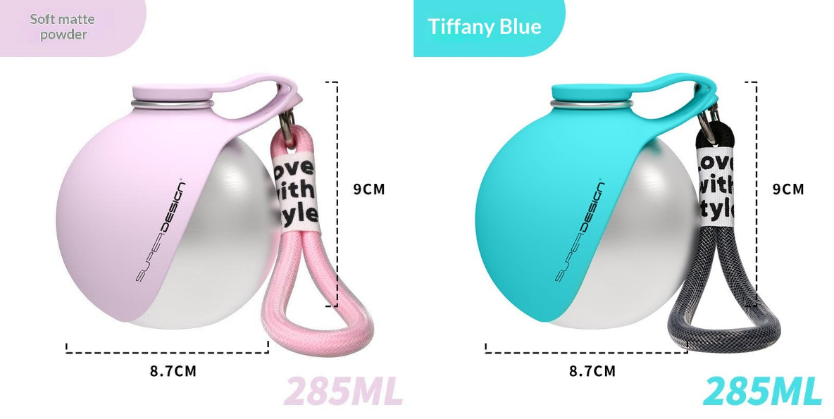 pet water bottle held during a walk