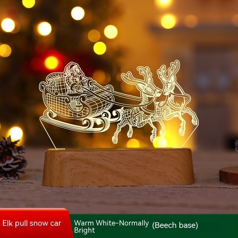 3D Acrylic LED Night Light – Christmas & Holiday Decorative Lamp - product photo 11 of 14