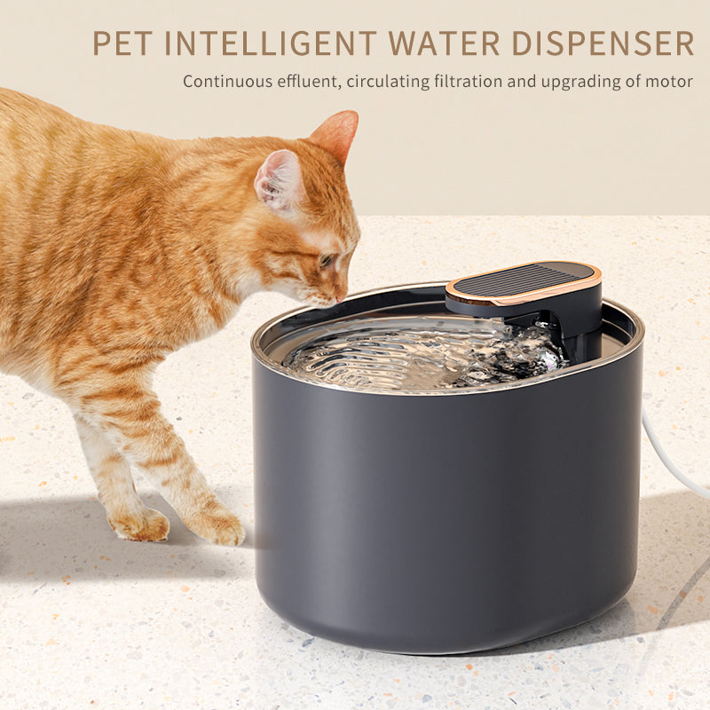 Automatic pet water fountain - front view