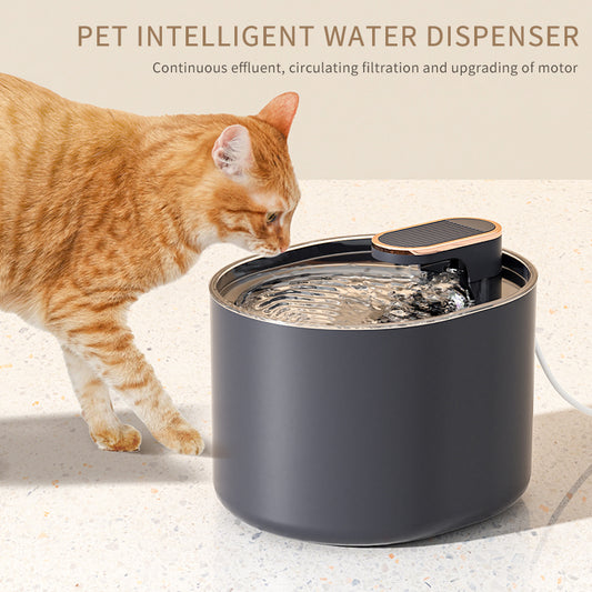 Automatic pet water fountain - front view
