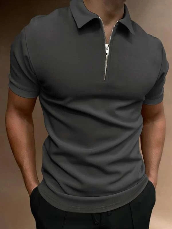 Men's Casual Digital Print Polo Shirt – Loose Fit - product photo 11 of 14