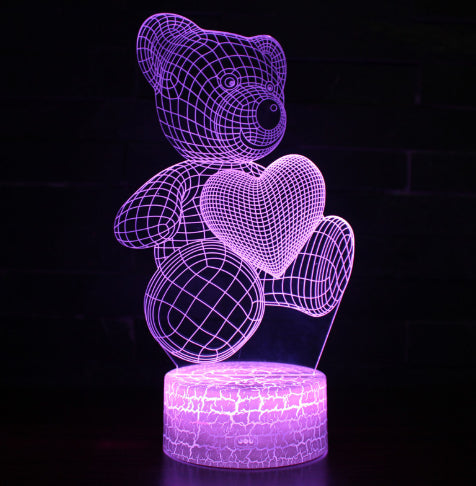 3D acrylic LED night light USB neon lamp - photo 5 of 13