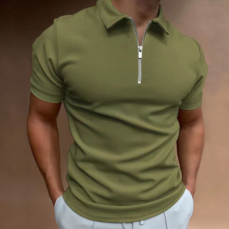 Men's Casual Digital Print Polo Shirt – Loose Fit - product photo 7 of 10