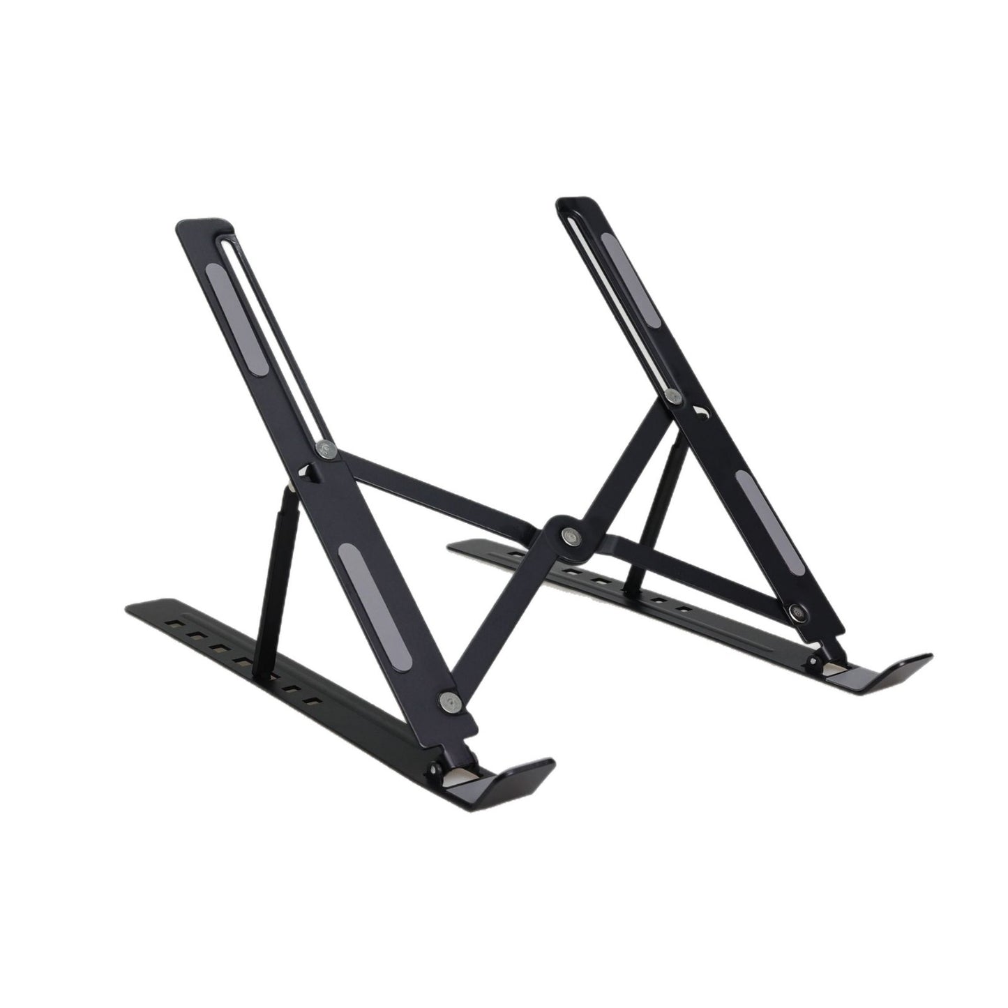 laptop stand supporting a tablet