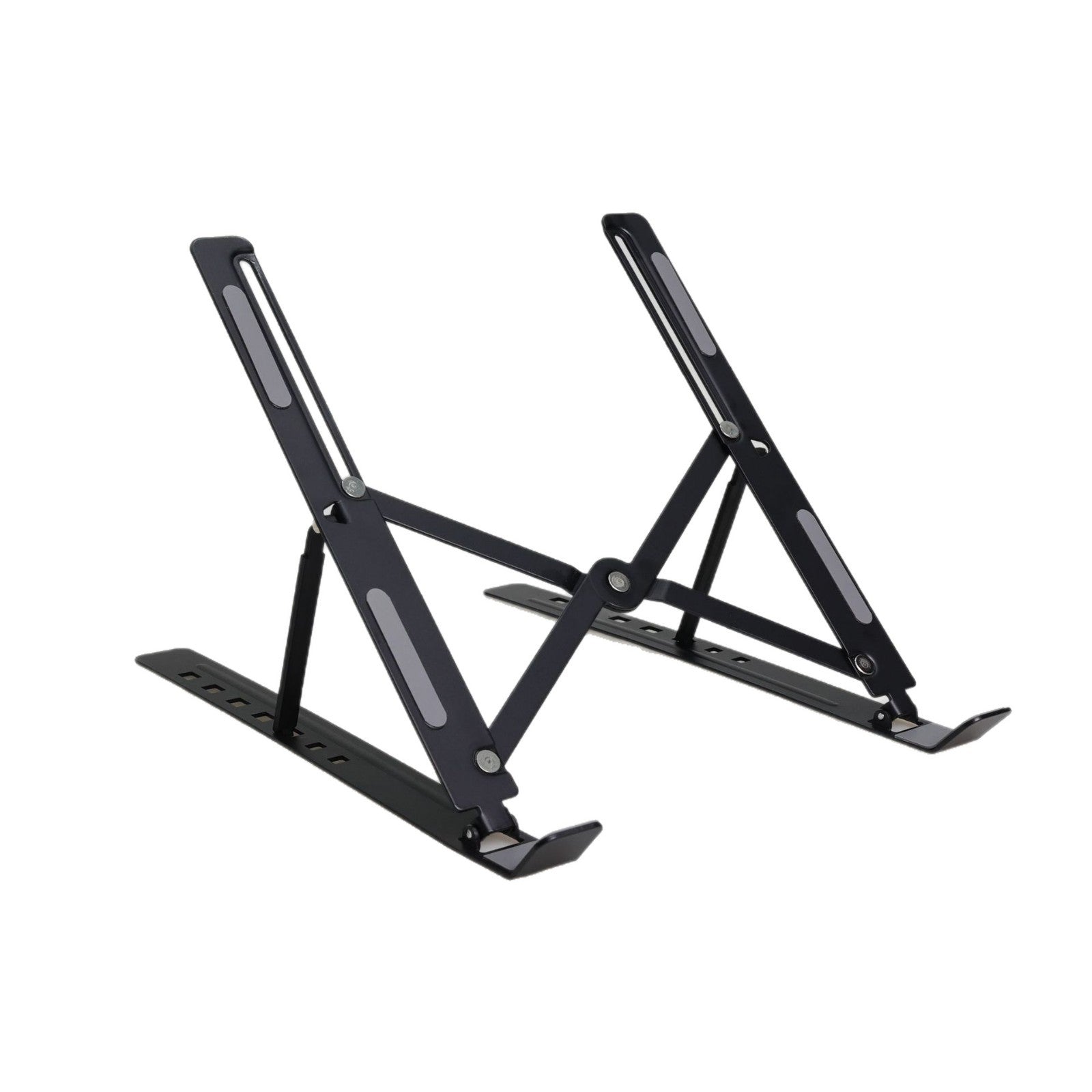 laptop stand supporting a tablet