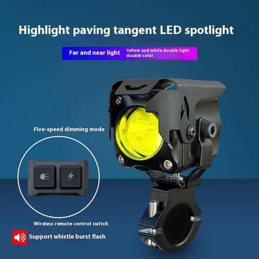 Motorcycle LED Spotlight with Far and Near Light - photo 1