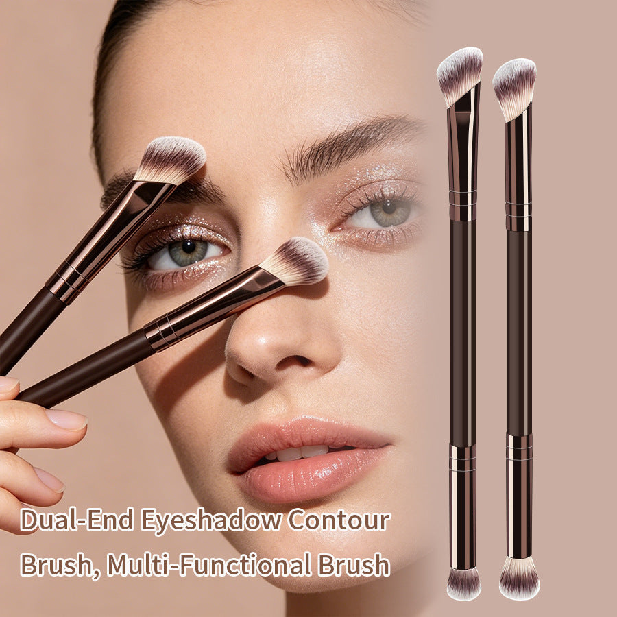 Makeup brush handles showing coffee brown finish
