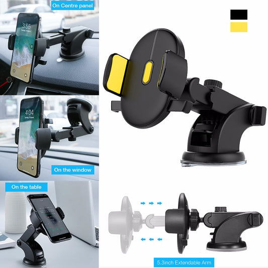 Car Phone Holder – Telescopic Dashboard Suction Cup Mount - product photo 1 of 5