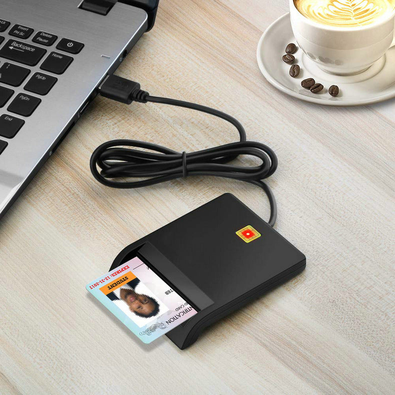 USB Smart Card Reader - ID, SIM, CAC & Bank Card Reader - product photo 6 of 10