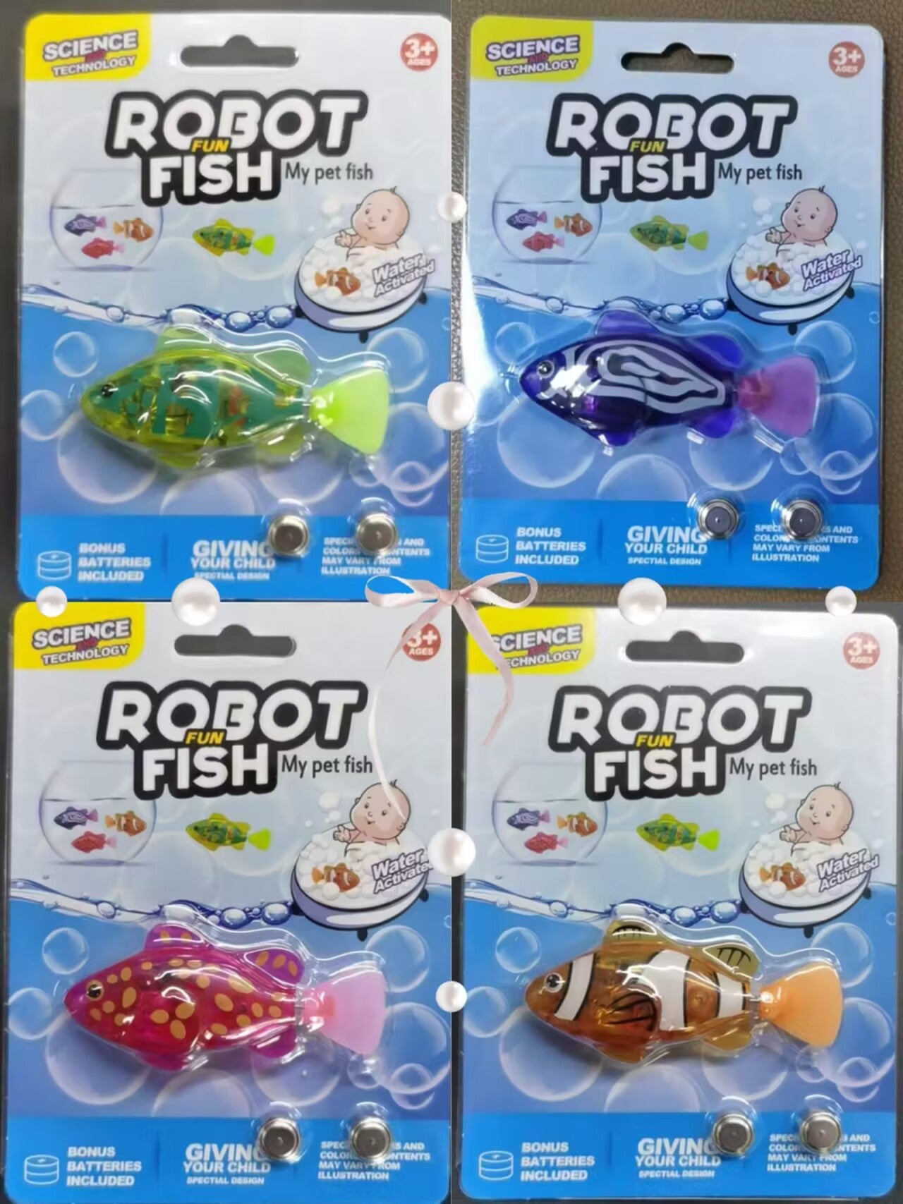 Light-Activated Swimming Fish Bath Toy for Kids – photo 5 of 15