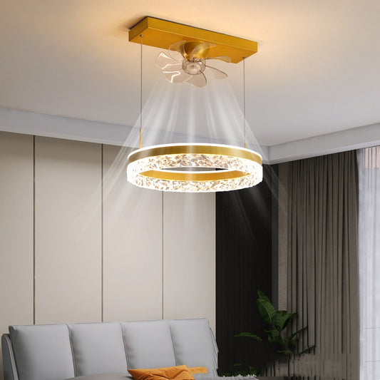 Invisible Ceiling Fan Light – Scandinavian Light Luxury Design - product photo 1 of 5