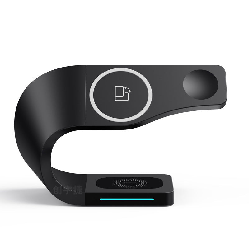 4-in-1 wireless charging stand for phone watch and earphones - photo 4 of 12