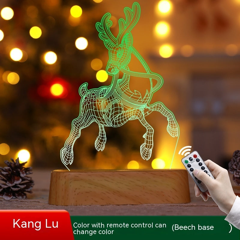 3D Acrylic LED Night Light – Christmas & Holiday Decorative Lamp - product photo 9 of 14