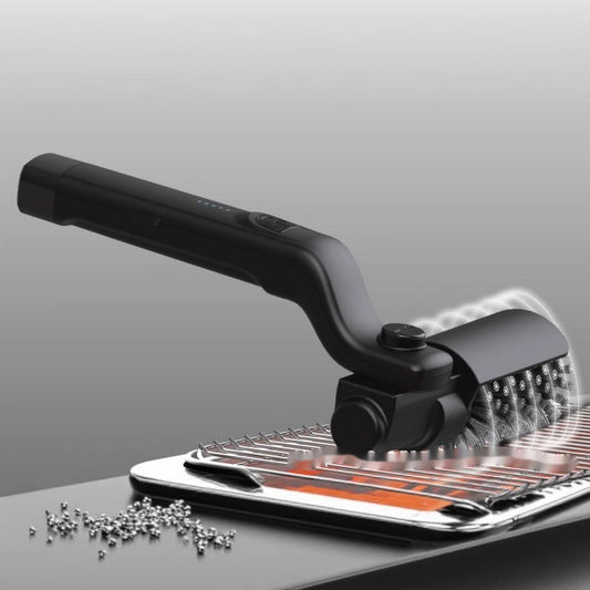 Electric rotating BBQ grill cleaning brush