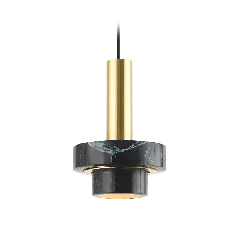 Marble-Style LED Bedside Pendant Light - photo 3