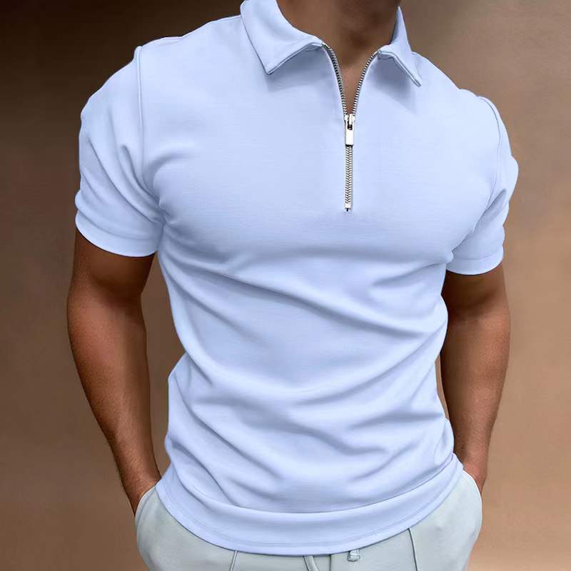 Men's Casual Digital Print Polo Shirt – Loose Fit - product photo 12 of 14