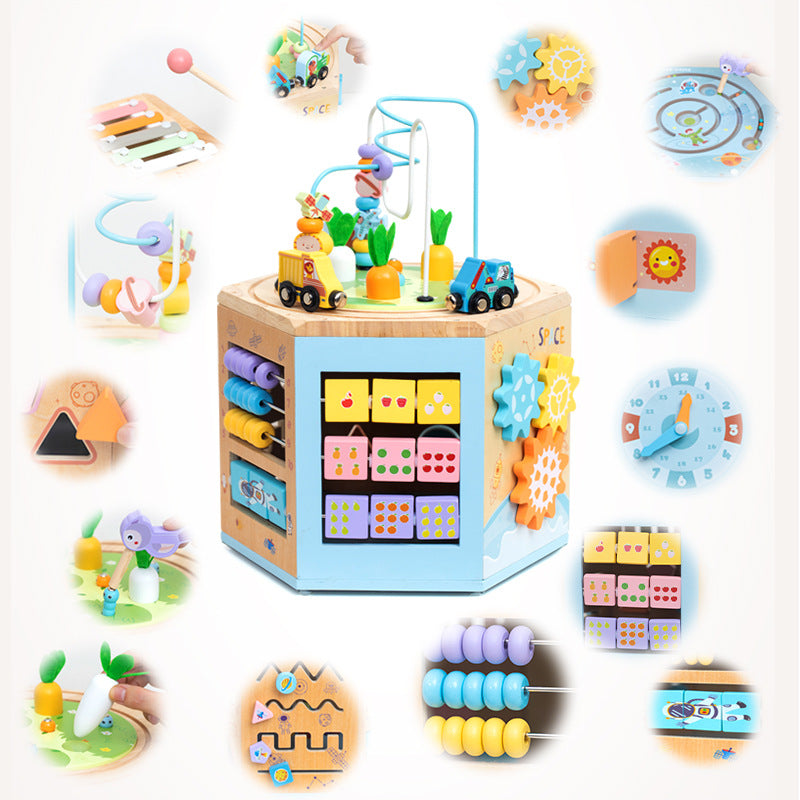 Wooden bead maze busy box treasure chest - photo 4 of 6