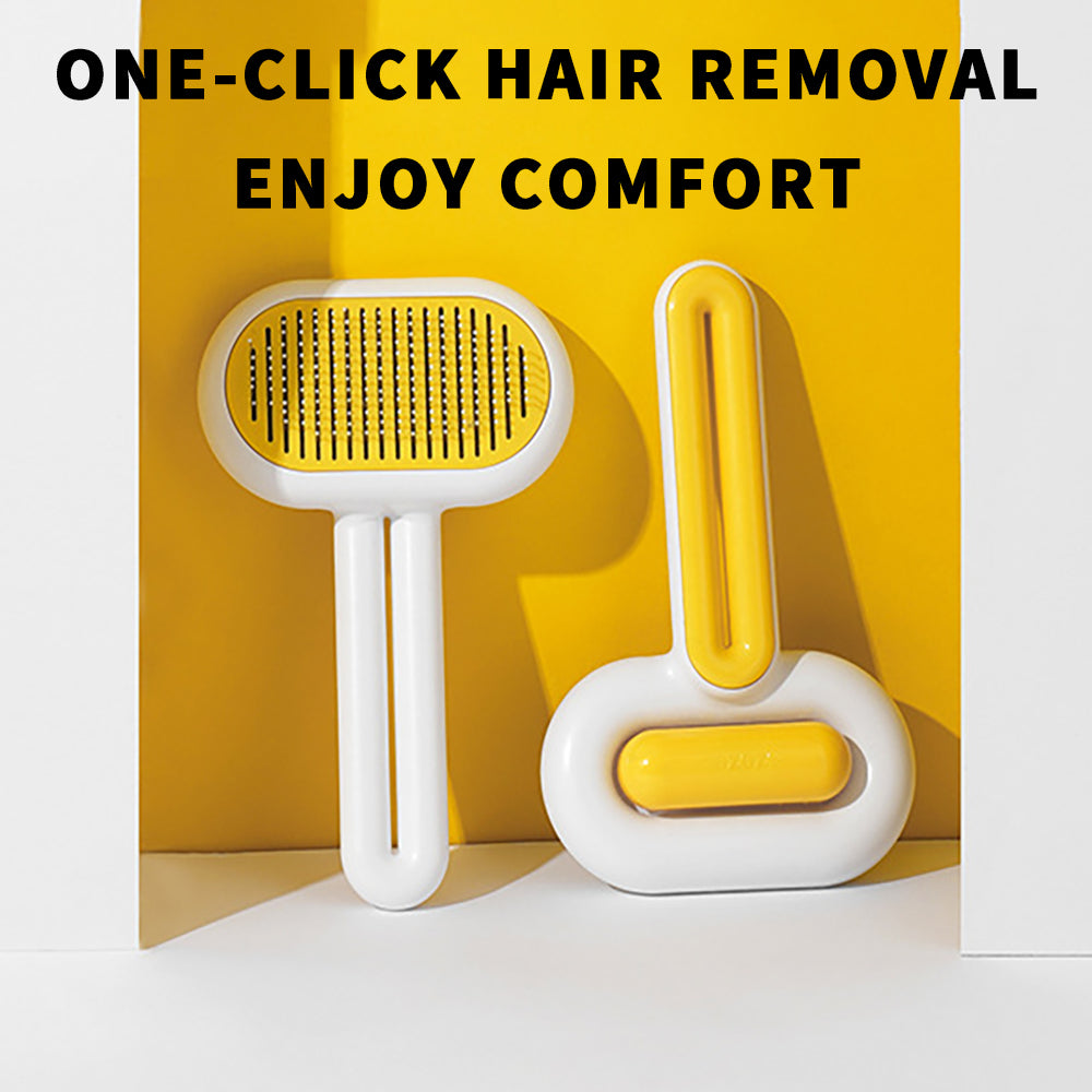 Self-Cleaning Pet Grooming Brush – Cat & Dog Deshedding Comb – photo 3 of 9