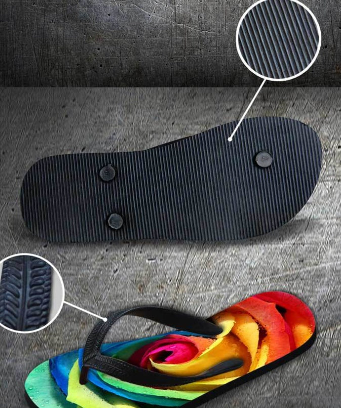 Casual Herringbone Beach Flip Flops – Comfortable Summer Sandals - product photo 3 of 5