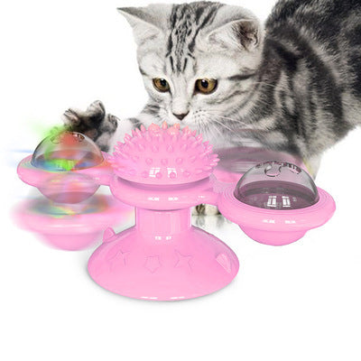 Cat Rotating Windmill Toy – Suction Scratching & Teeth-Grinding Toy – photo 15 of 18