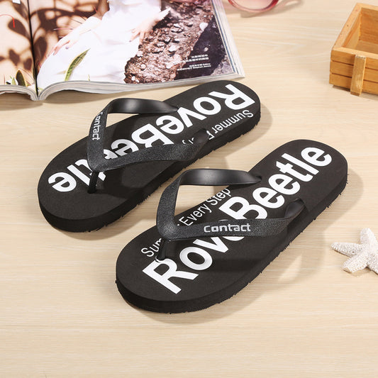 Boys' Summer Beach Flip Flops – Anti-Slip Soft Leather Sandals - product photo 2 of 6