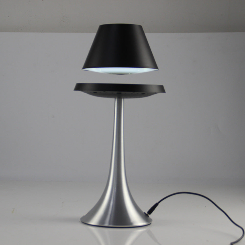 Magnetic levitation lamp base detail