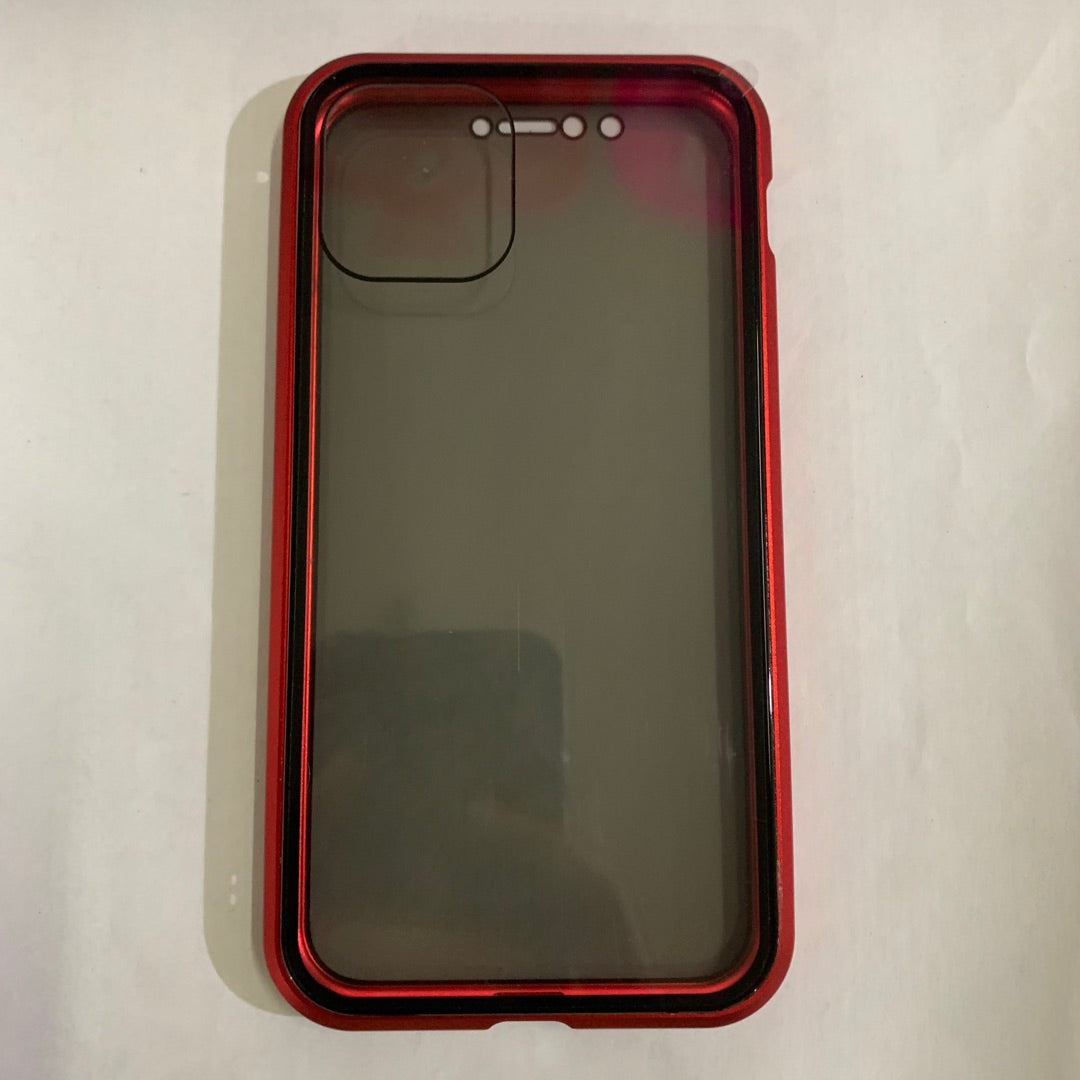Privacy phone case metal frame detail