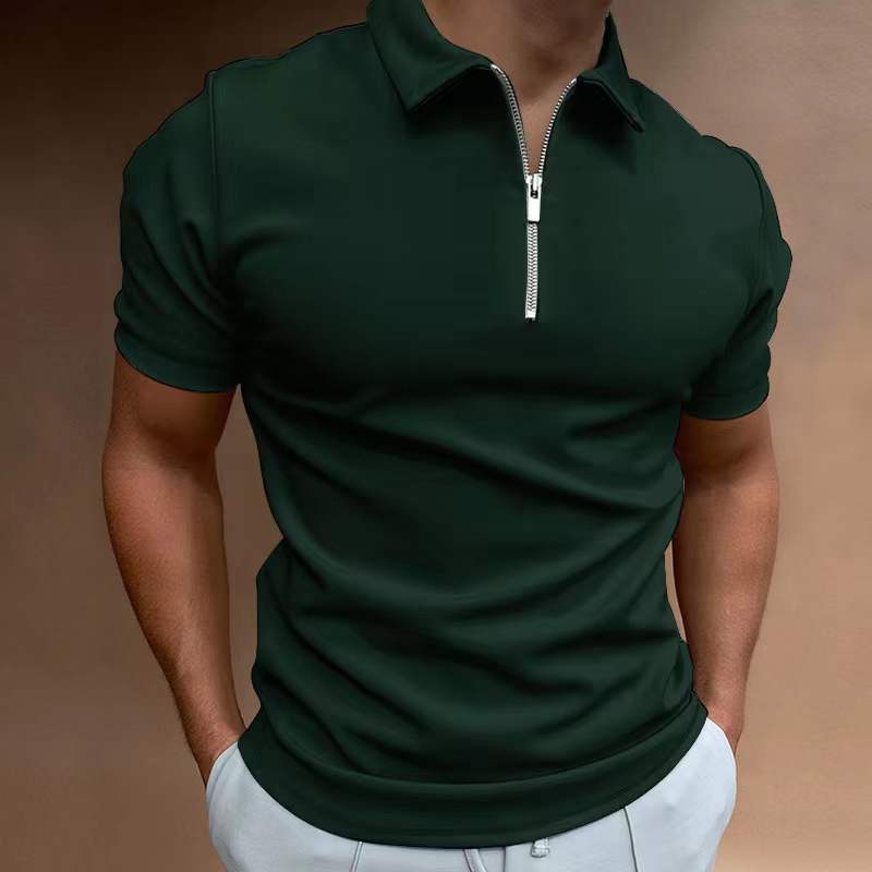Men's Casual Digital Print Polo Shirt – Loose Fit - product photo 8 of 10
