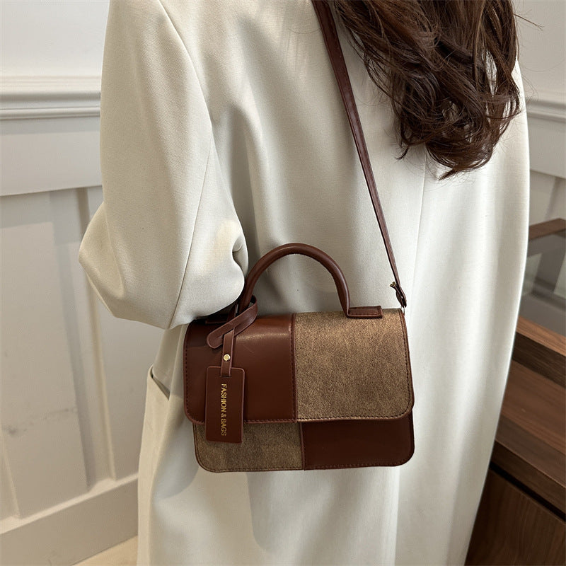 Patchwork tote bag - shoulder strap detail