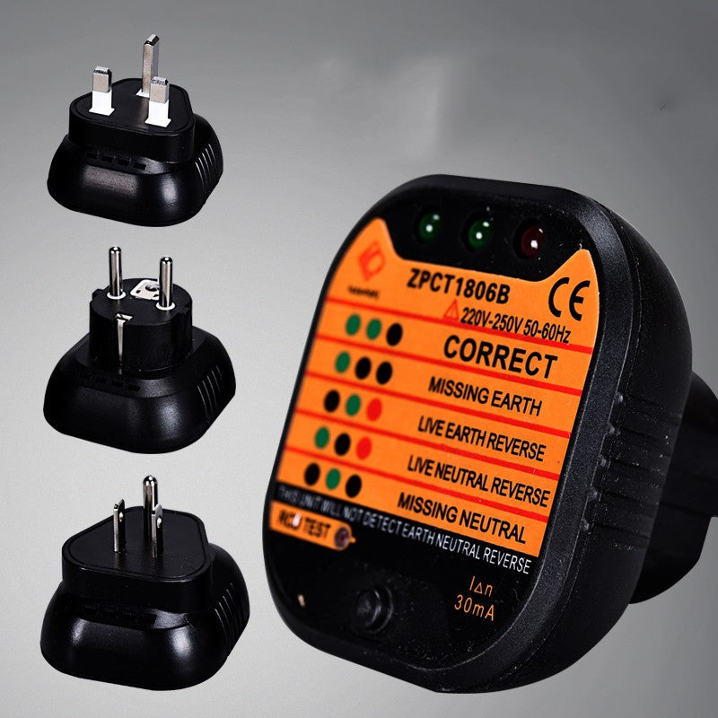 Household socket safety tester