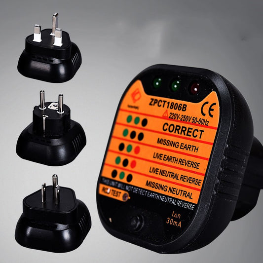 Household socket safety tester
