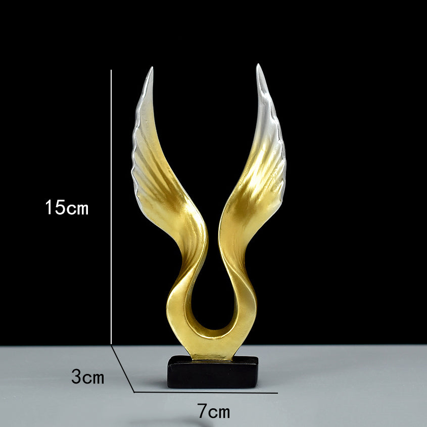 Mini Resin Wing Figurine – Decorative Angel & Roc Statue – photo 8 of 11
