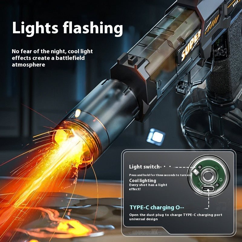 LED Light-Up Electric Water Gun – Automatic Spray Water Blaster for Kids - product photo 8 of 8