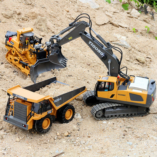 Alloy Excavator Toy Car with Charging Function – Kids Construction Vehicle - product photo 1 of 8