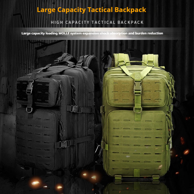 men's and women's hiking backpack, front view