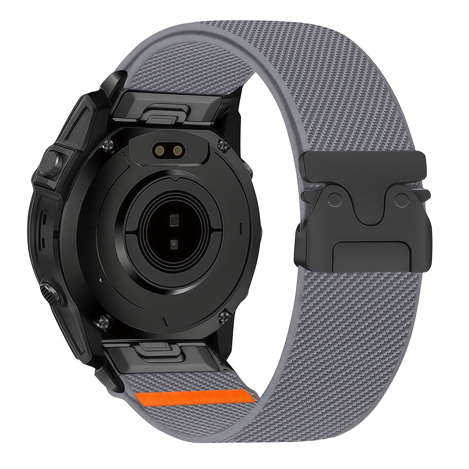 Quick-release nylon elastic watch strap – worn on wrist with watch