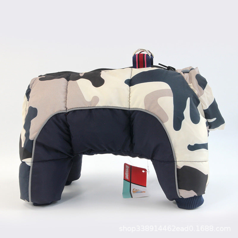 Thick Warm Winter Dog Jacket with Cotton Lining - product photo 6