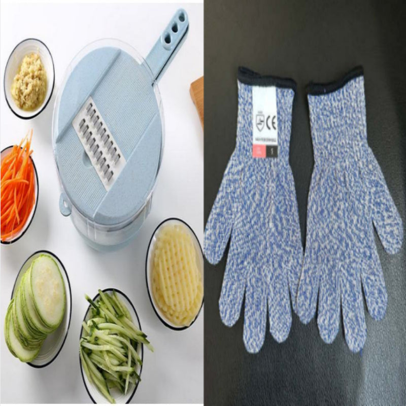 8-in-1 Mandoline Slicer – Vegetable Slicer, Potato Peeler & Grater with Strainer - product photo 12 of 13