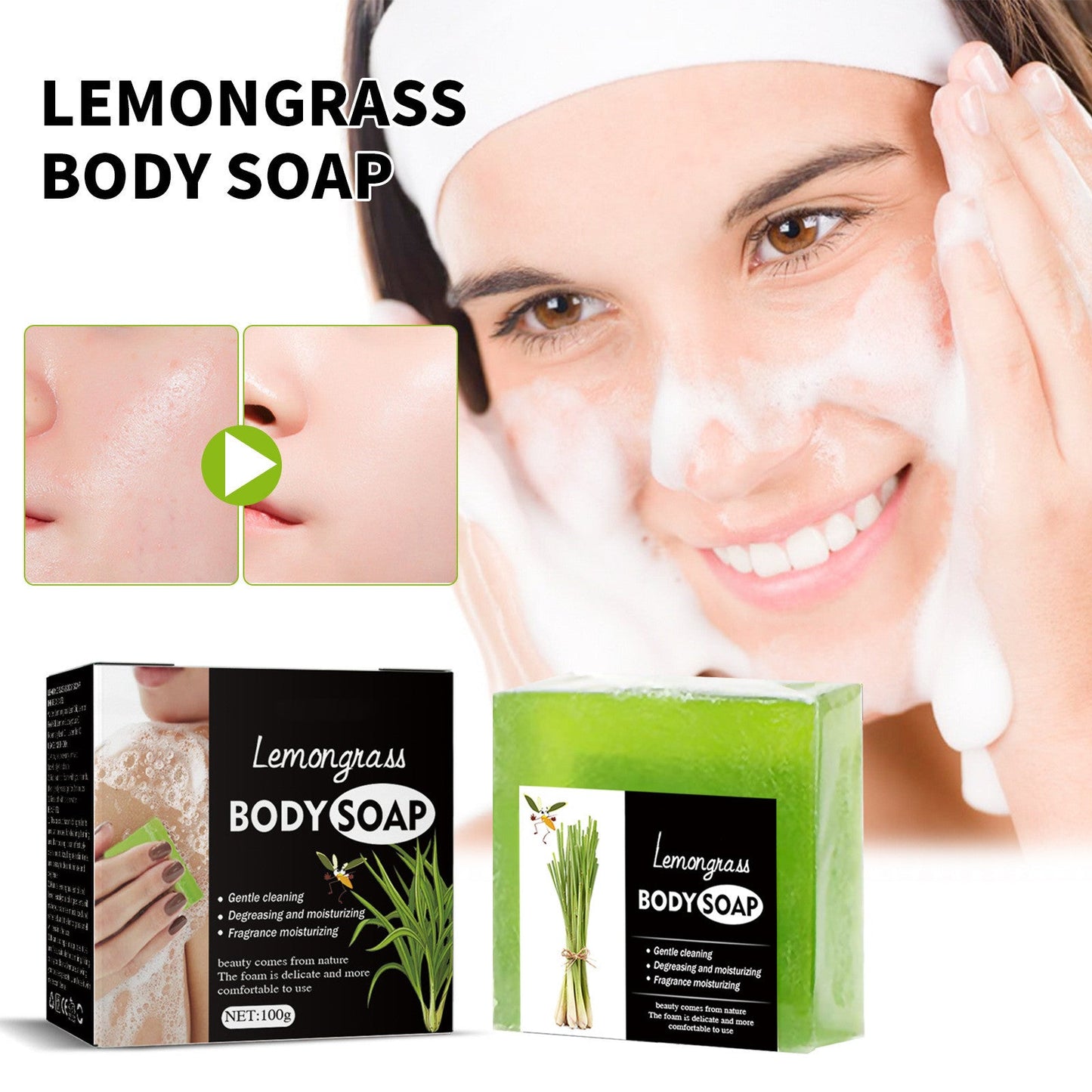 Facial cleansing soap bar size dimensions