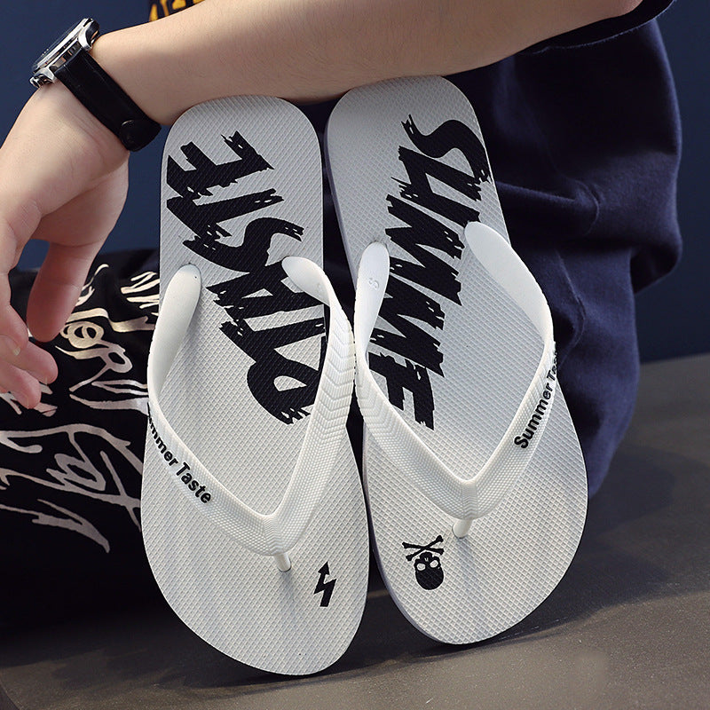 Men's non-slip flip-flops - Black