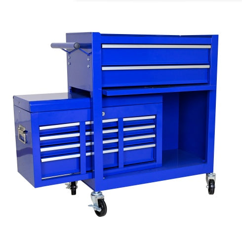 High-Capacity Rolling Tool Chest with Wheels – 8-Drawer Tool Storage Cabinet (Blue) - product photo 6 of 8