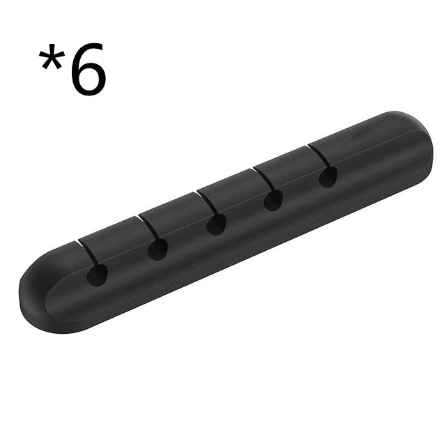 Silicone USB Cable Winder – Desktop Cable Organizer & Management Clips - product photo 5 of 5