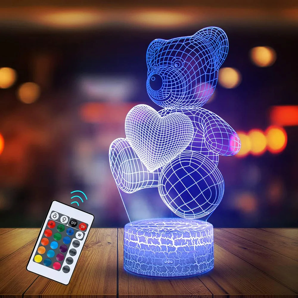 3D acrylic LED night light USB neon lamp - photo 9 of 13