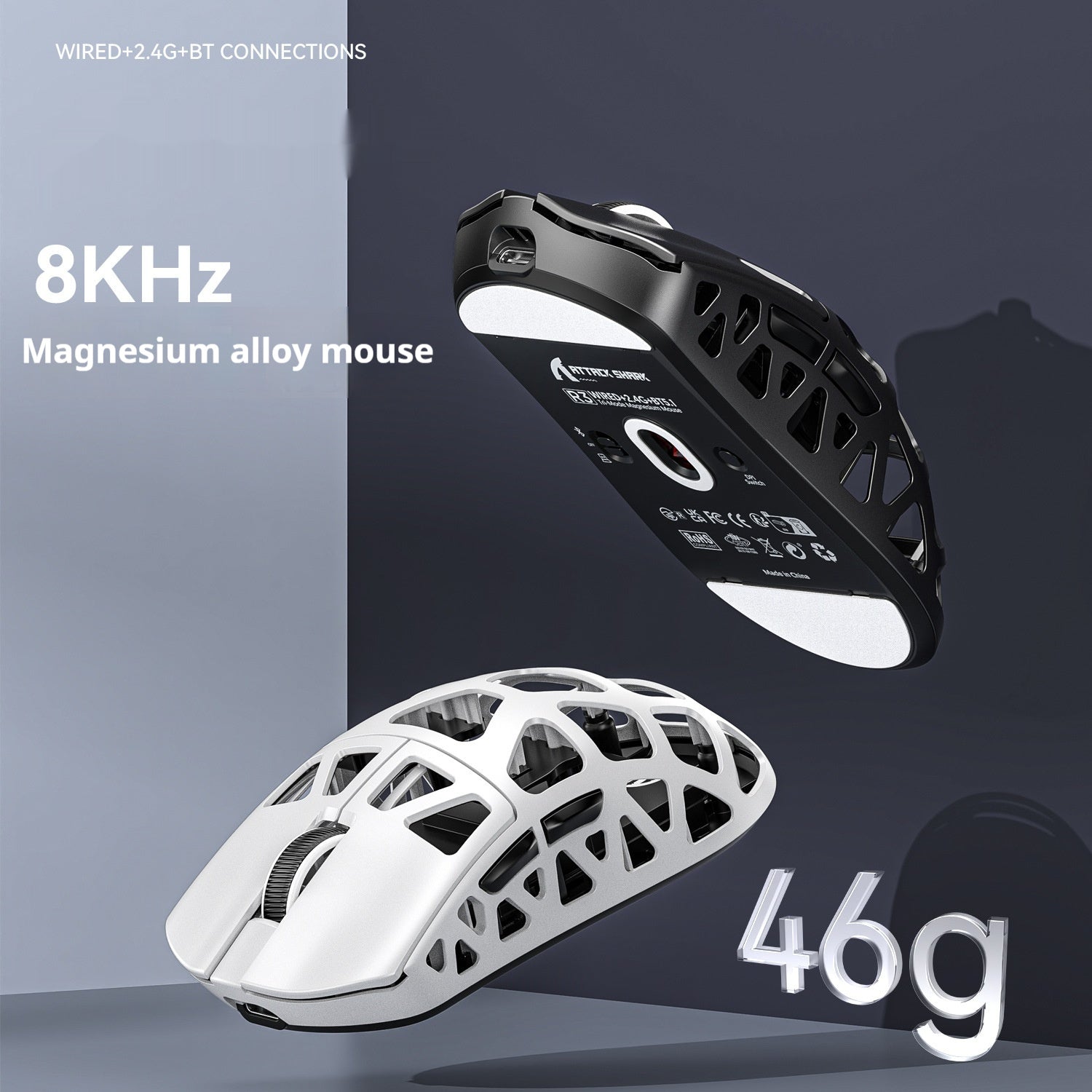 wireless Bluetooth gaming mouse, top view