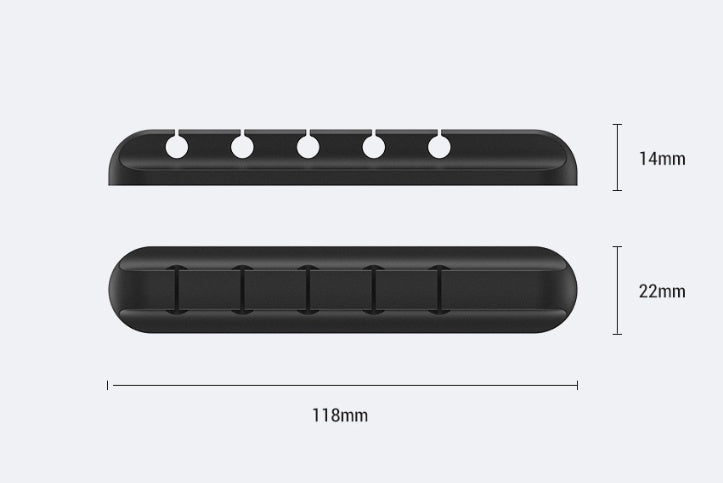 Silicone USB Cable Winder – Desktop Cable Organizer & Management Clips - product photo 8 of 8