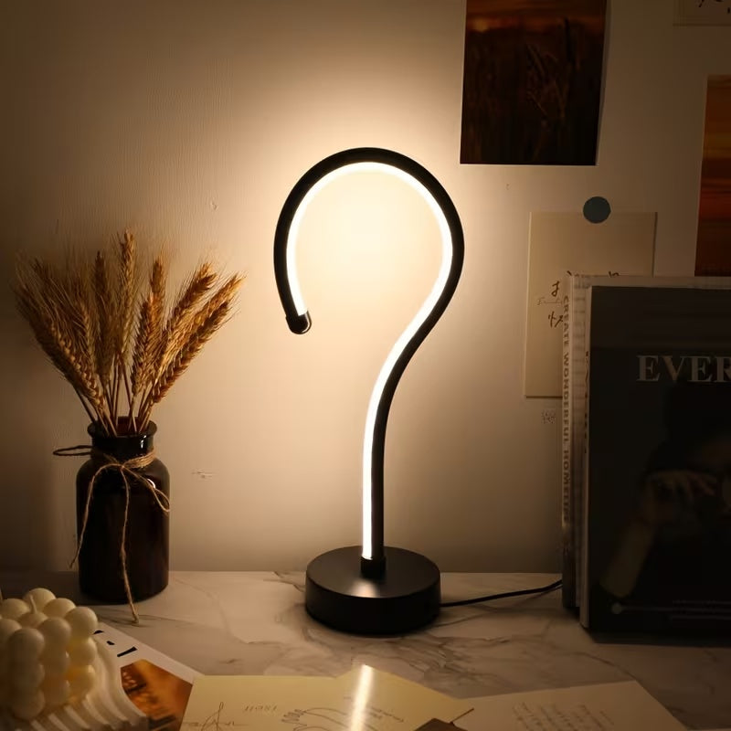 LED desk lamp on a nightstand