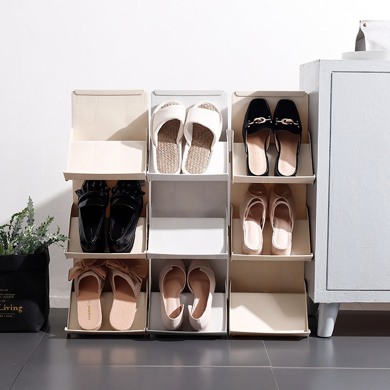 Stackable Multi-Layer Shoe Storage Organizer Rack - product photo 3