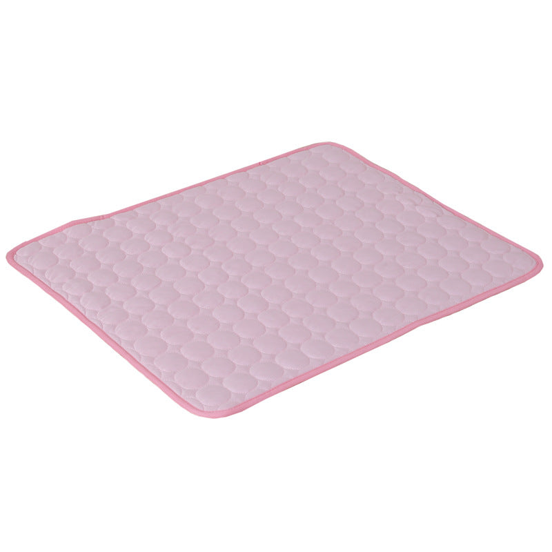 Cooling mat folded for storage