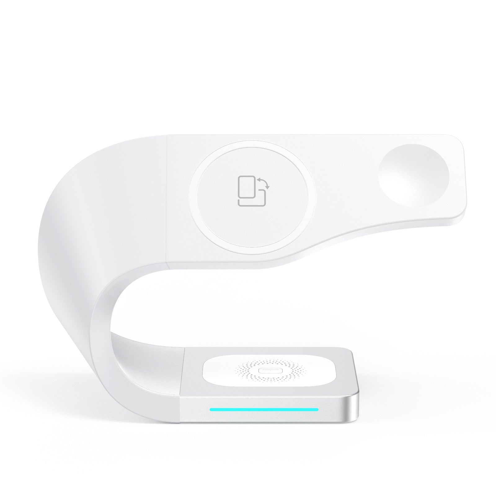 4-in-1 wireless charging stand for phone watch and earphones - photo 2 of 12