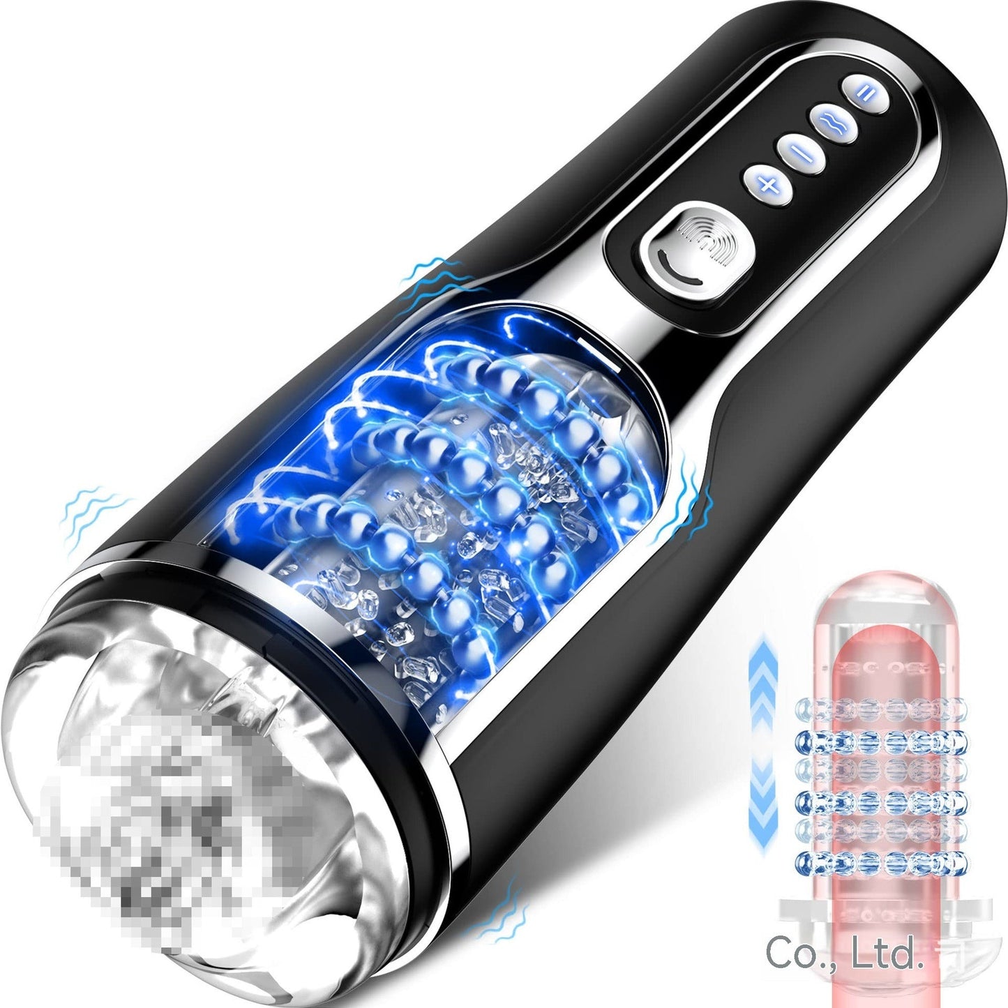 Massager charging port close-up